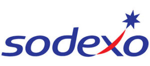 Blue and red logo for Sodexo, a longtime UMC Foundation sponsor.
