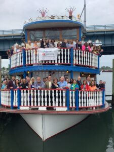 Guests of the UMCF's 40th anniversary celebration, Anchored in Generosity, aboard the River Queen.